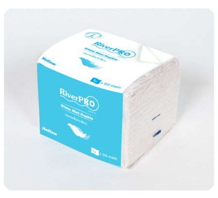 กระดาษเช็ดปาก RiverPro Mini Napkin White