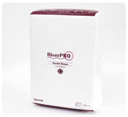 กระดาษเช็ดหน้า RiverPro Refill 20x20cm.