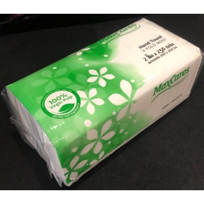 กระดาษเช็ดมือ MaxCares V-FOLD M250