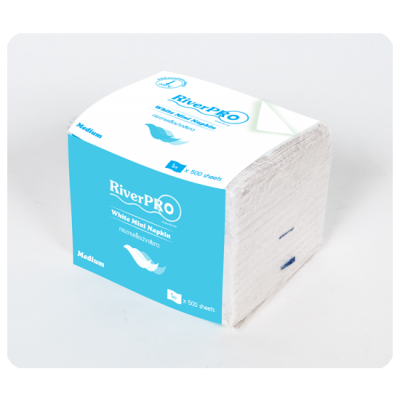 กระดาษเช็ดปาก RiverPro Mini Napkin White